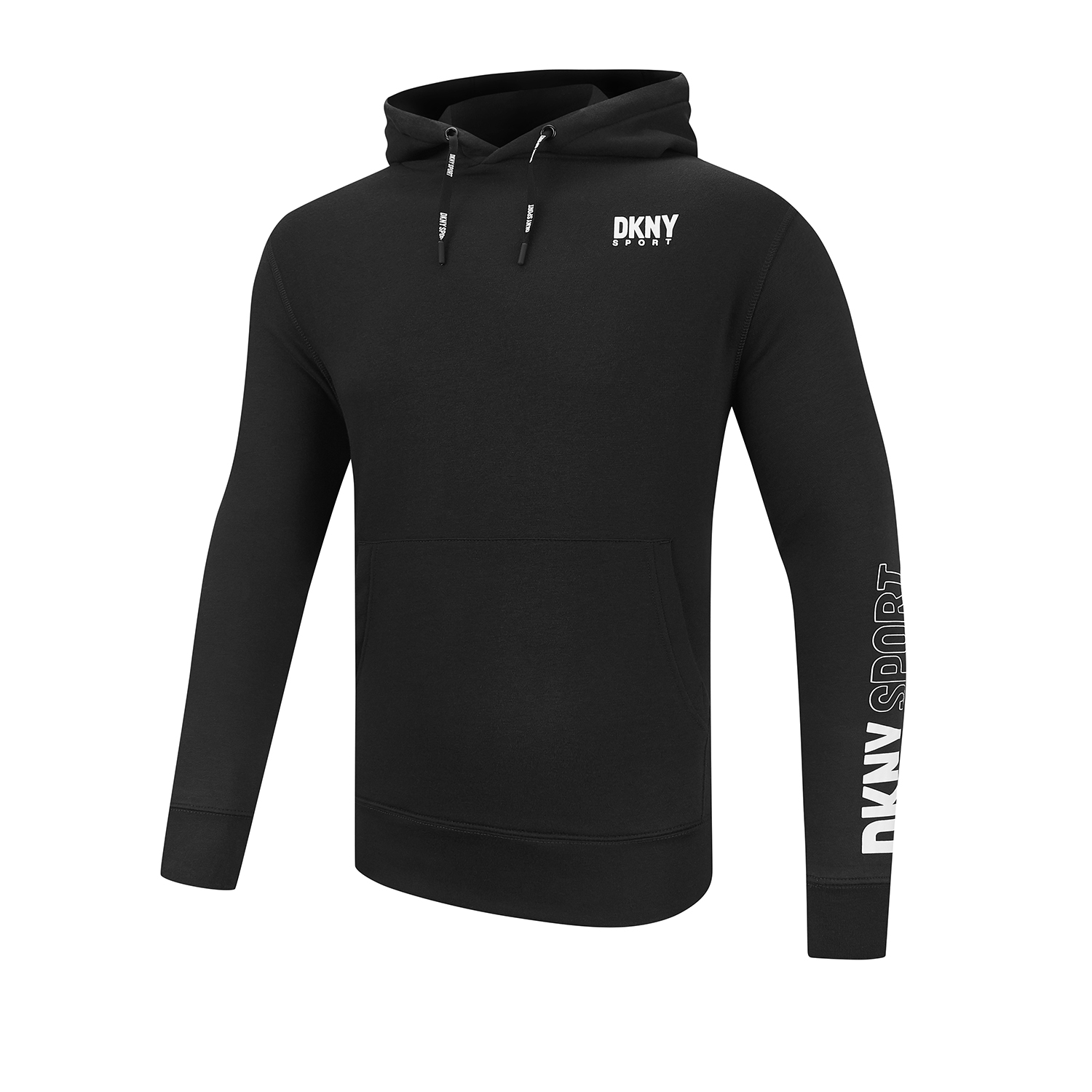 DKNY Sport chest logo hoodie in black