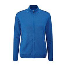 Full Zip Lined Merino Wool Sweater 