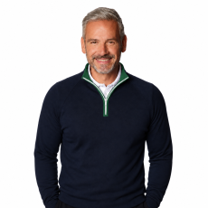 Navy with Tartan Trim/White Zip